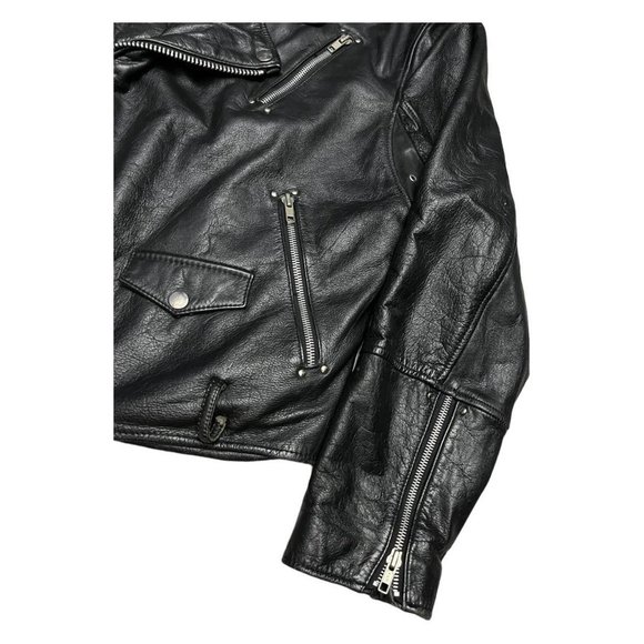 Classic Black Leather Jacket - Picture 4 of 6